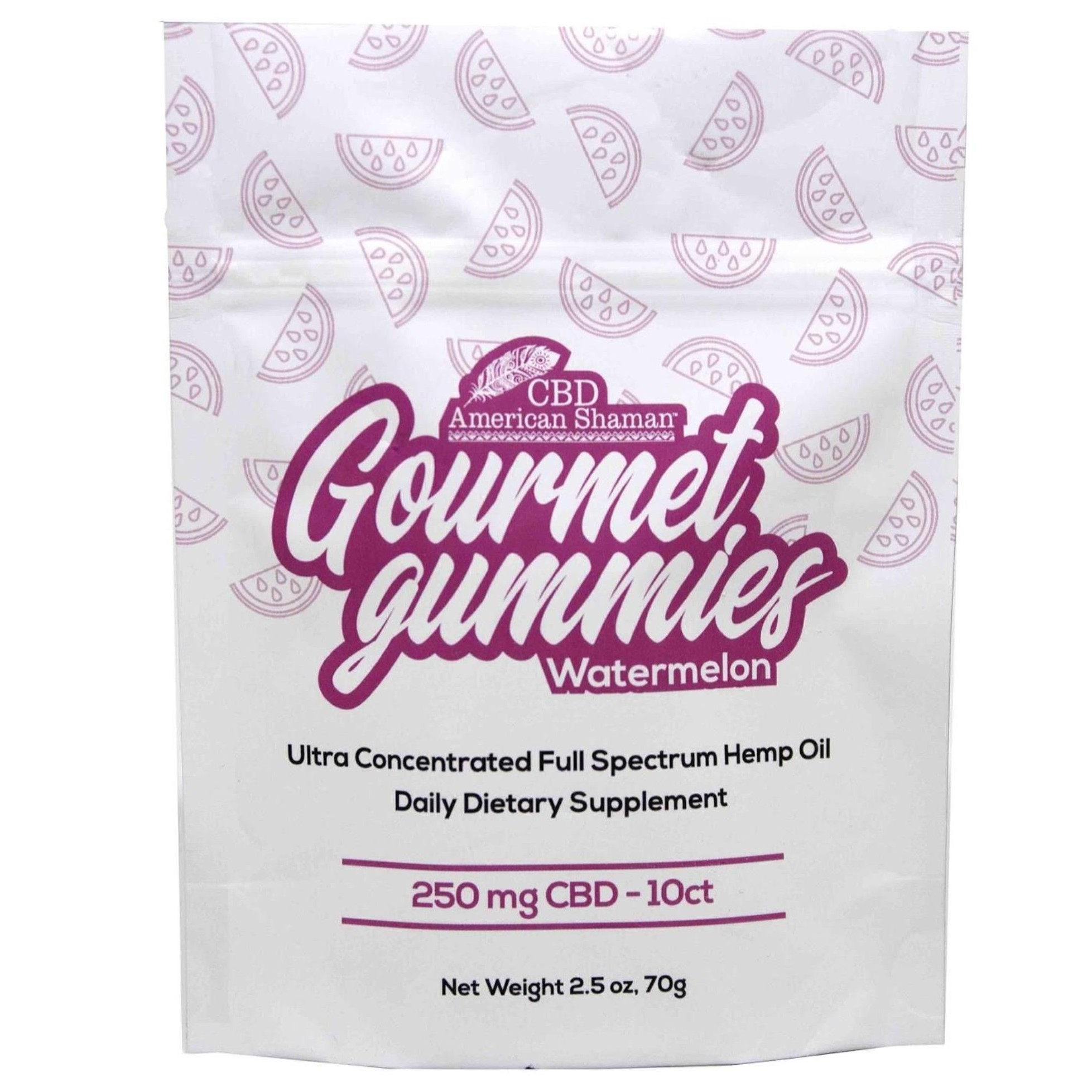 CBD American Shaman CBD Gourmet Gummies Sour Watermelon 250mg